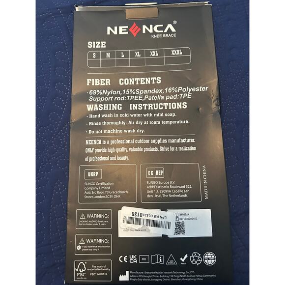 New in Package Neenca Knee Brace Knee Support Rehab Sports Size Medium - Picture 5 of 6